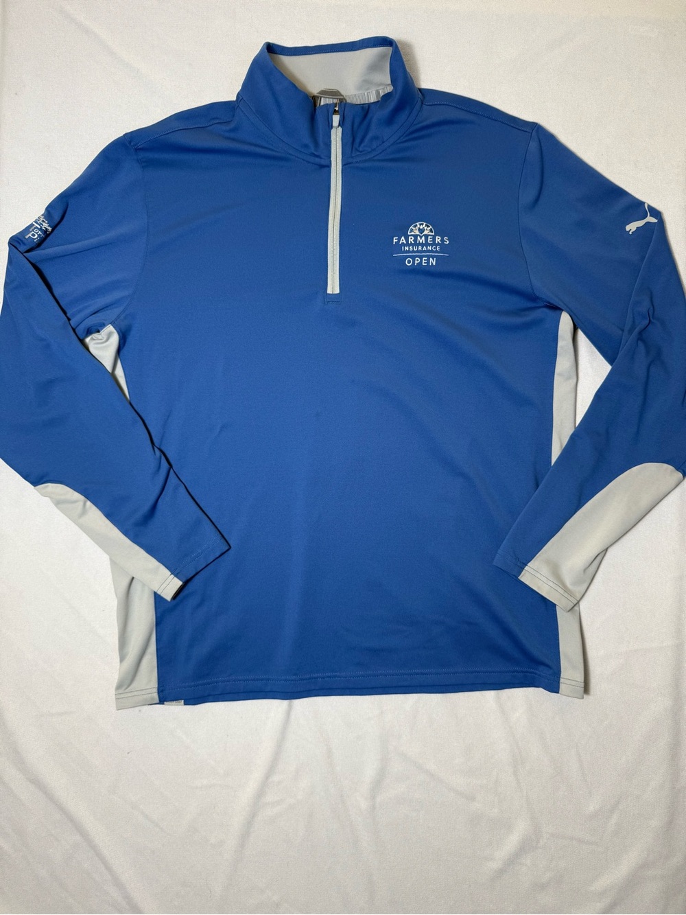 Farmers Insurance Open Puma Blue Lightweight Quarter-Zip